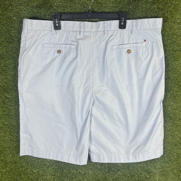 Tommy Hilfiger Shorts Mens 42 Light Blue Classic Chino Casual Summer Cotton - Picture 3 of 11
